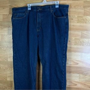 Faded Glory Original Fit 42x32 Straight Leg Blue Jeans w/5 Pockets & Bel…